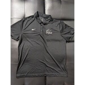Nike‎ Golf Dri-Fit Polo Shirt Black HS BBall Branded XL